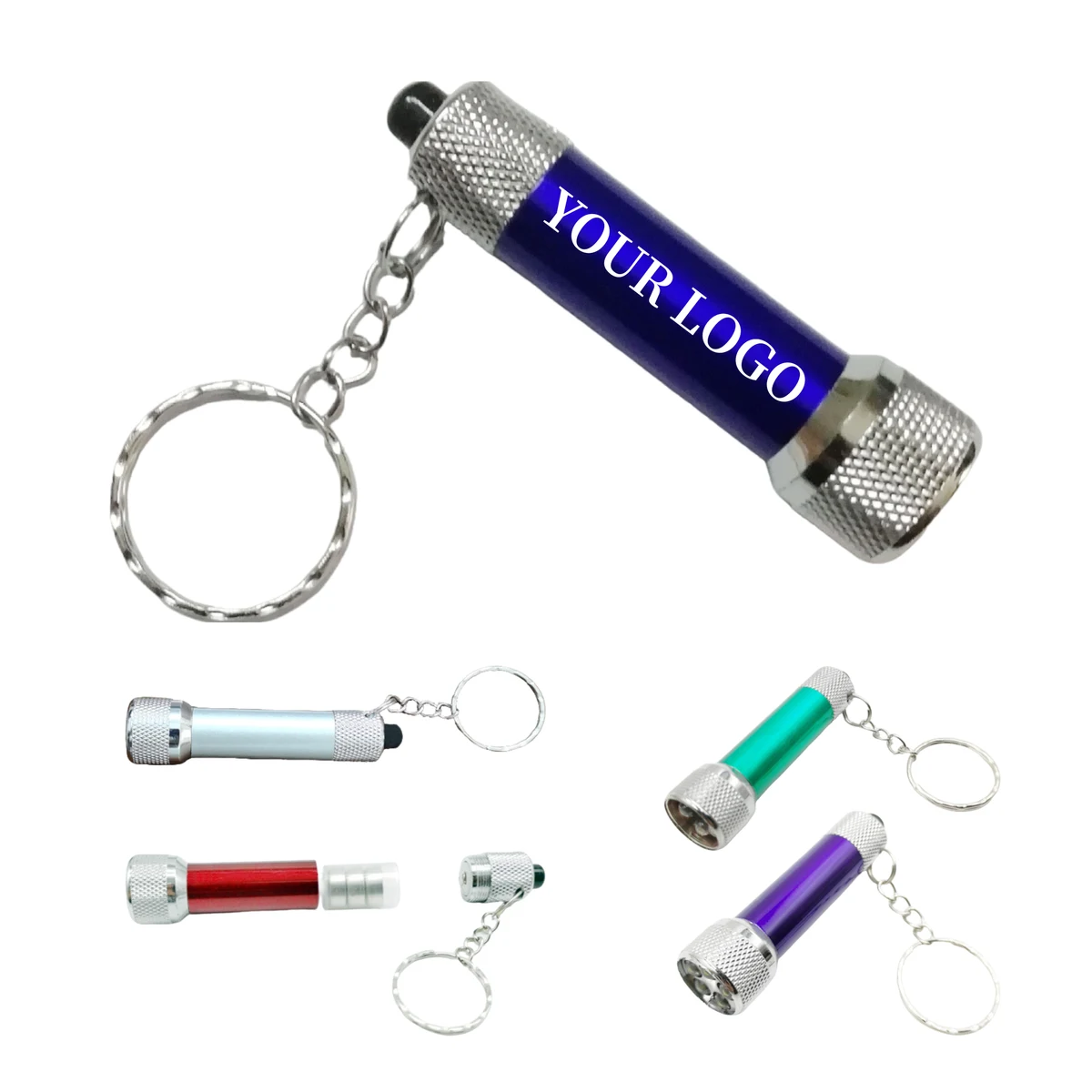 Mini UV Flashlight Aluminum Keychain Rechargeable 1