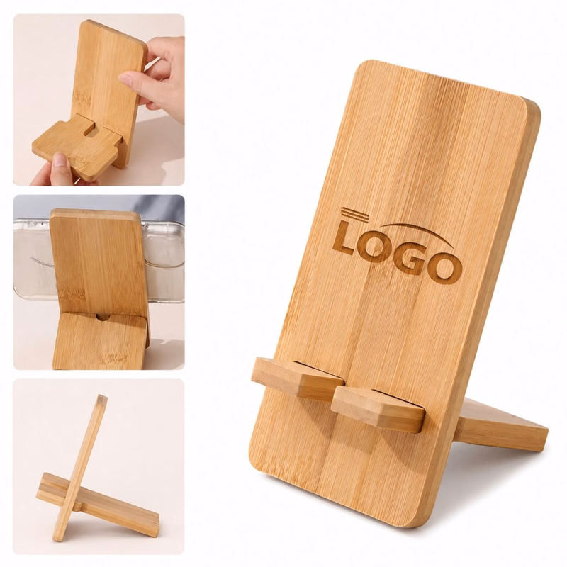 Bamboo Desktop Phone Stand MOQ50PCS