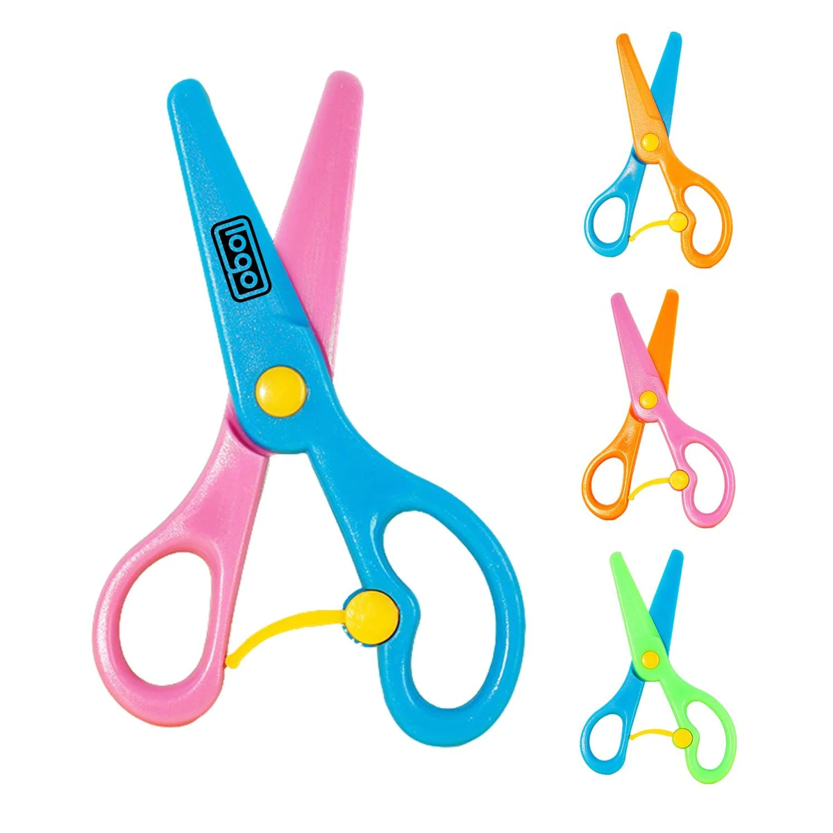 Children Plastic Round Tip Scissors 1