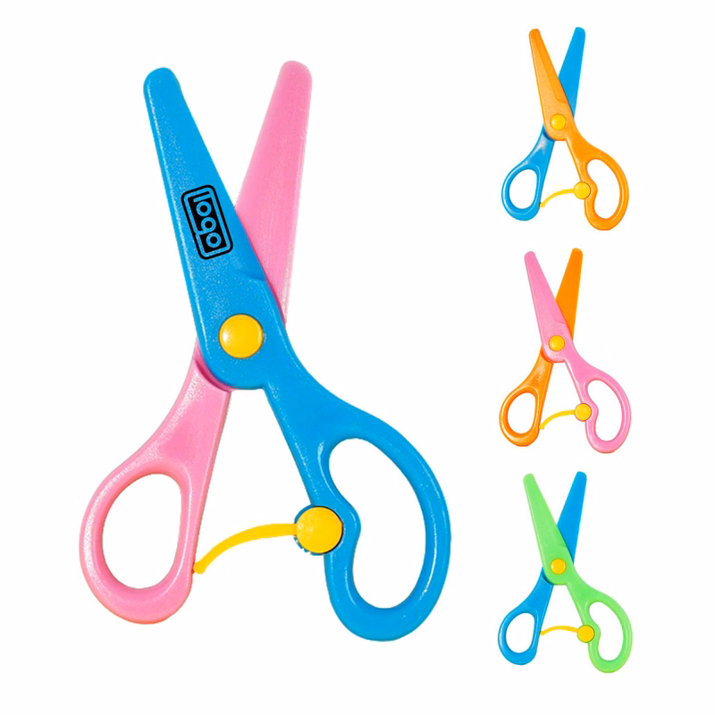 Children Plastic Round Tip Scissors
