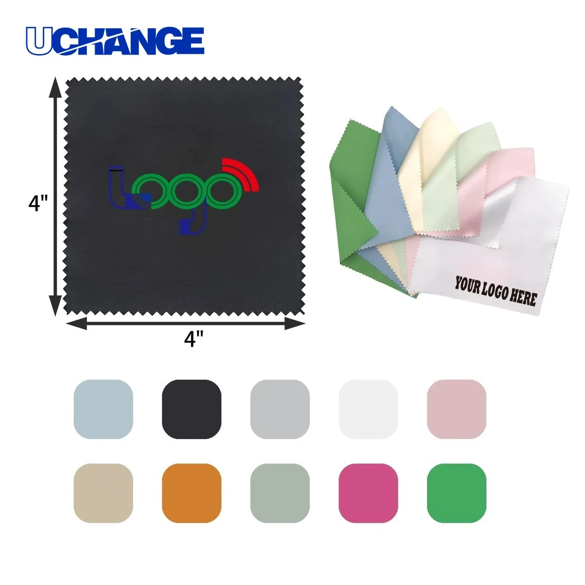 Microfiber Glasses Cleaning Wipe Cloth for Optical Lenses (4"x4") 1