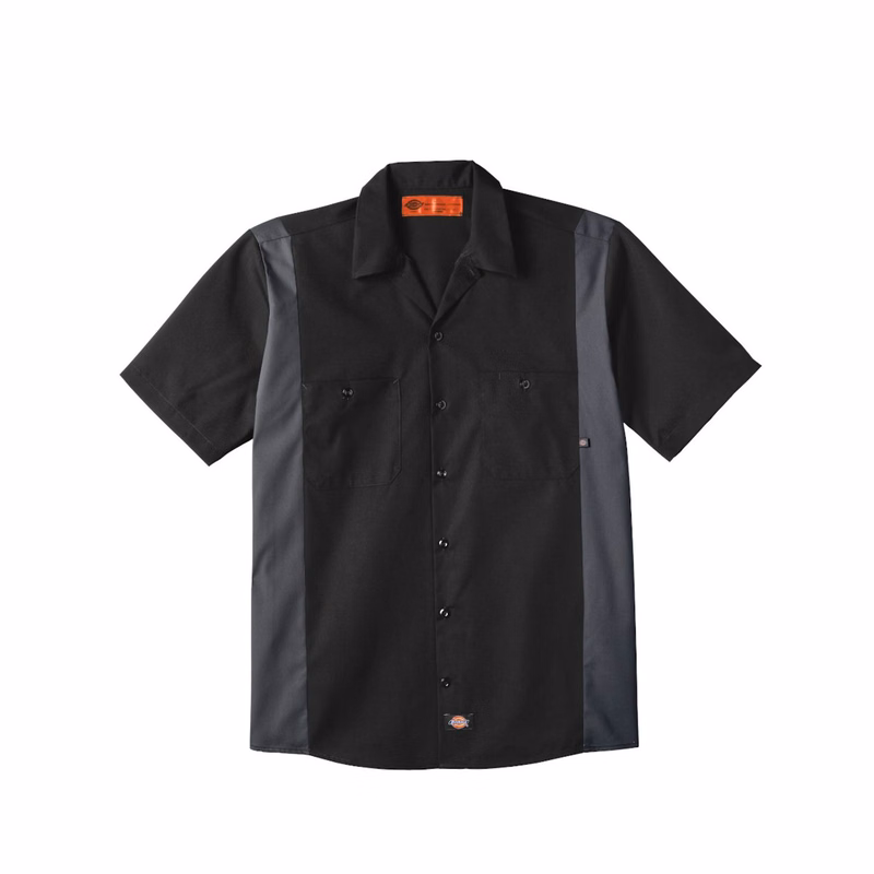 Men's Tall Industrial Colorblocked Short Sleeve Shirt - LS524T