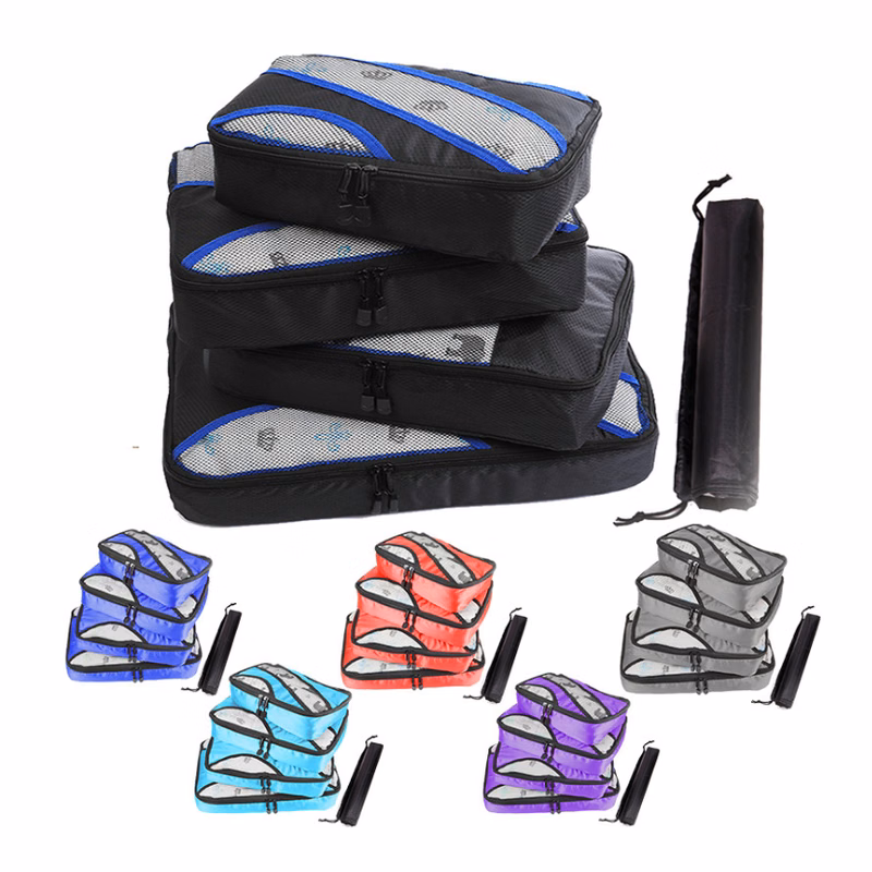4 Pcs Travel Luggage Bags Organizer Set