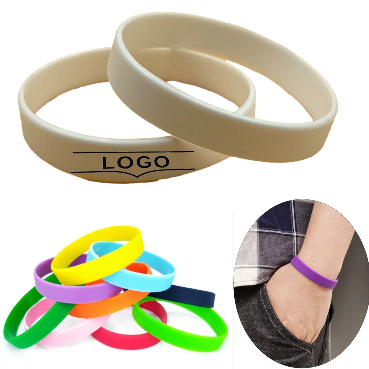 Custom Silicone Wristband Bracelet 1