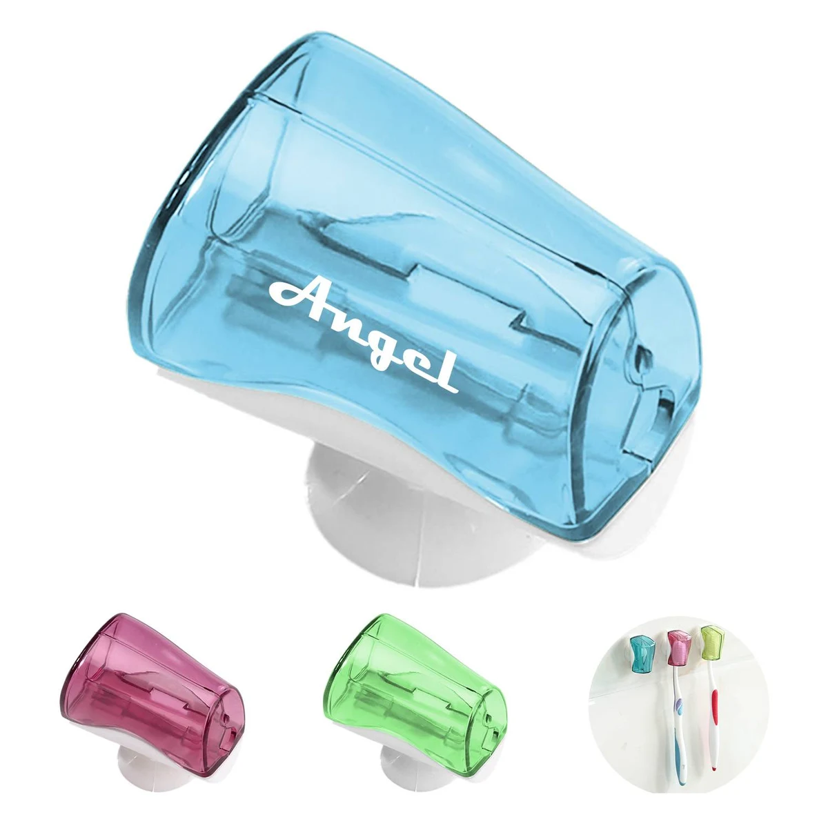 Plastic Toothbrush Cover With Suction Cup 1