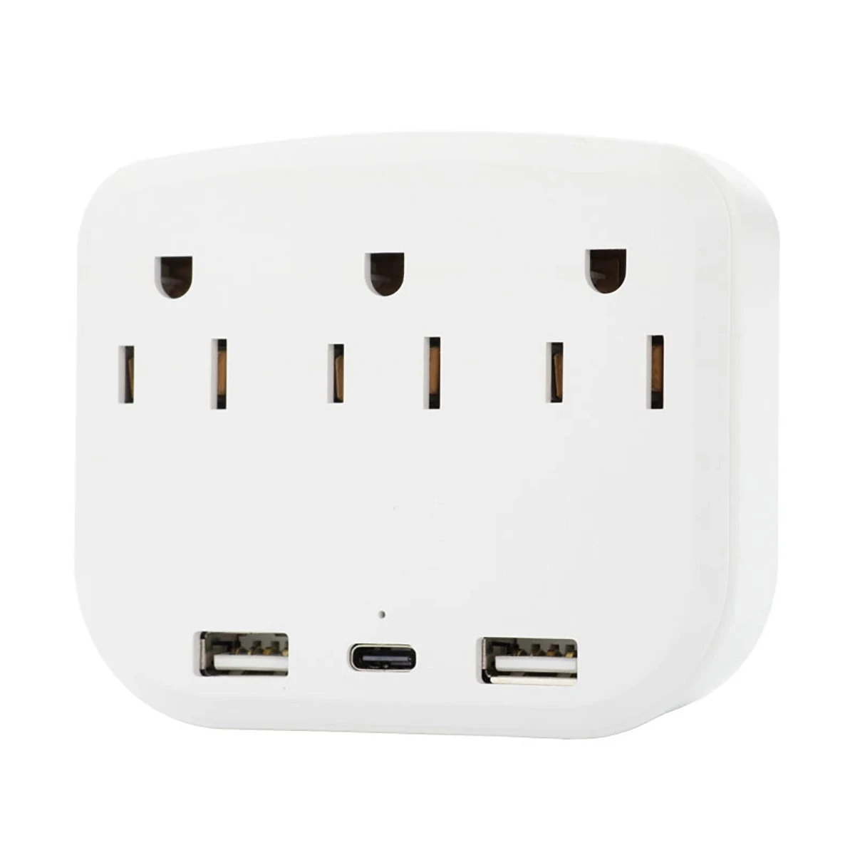 3-Outlet Extender With 3 Usb Power Strip 1