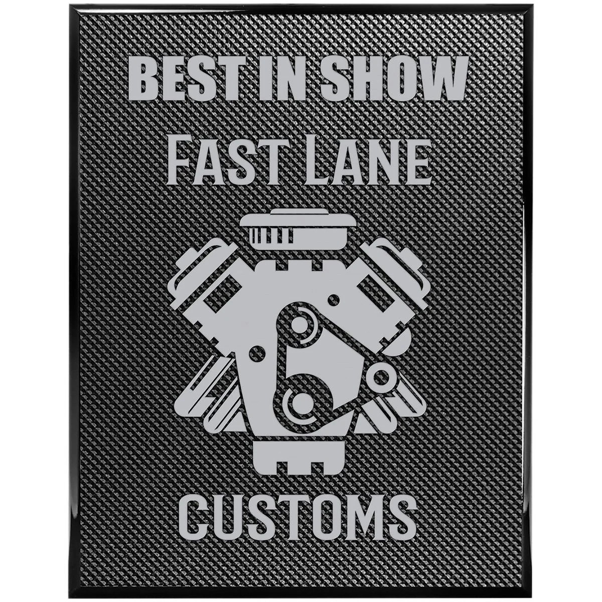 Piano Carbon Fiber Plaque 1