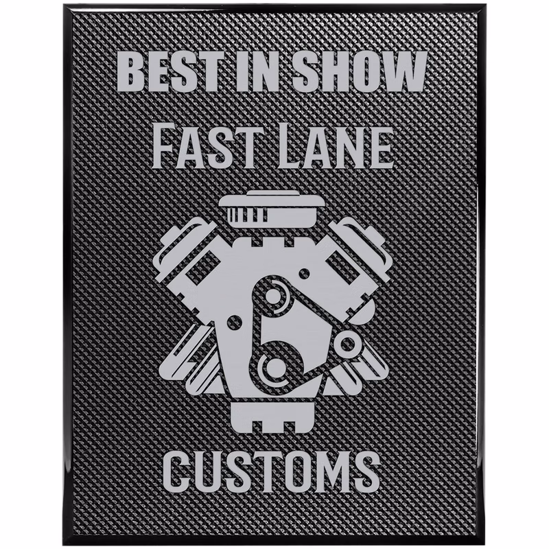 Piano Carbon Fiber Plaque
