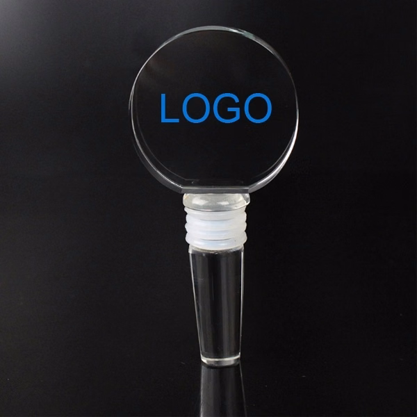 3D Crystal Circle Bottle Stopper