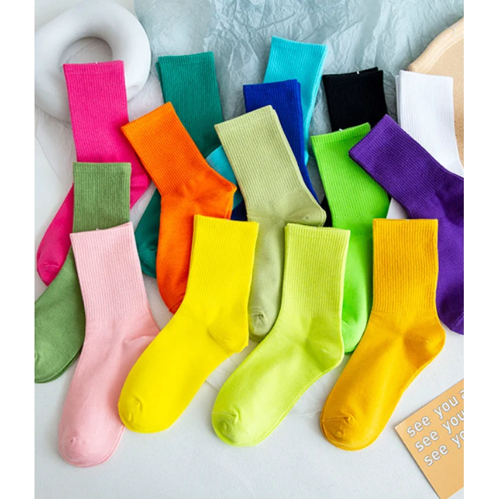 Cotton Socks Assorted Colors 1