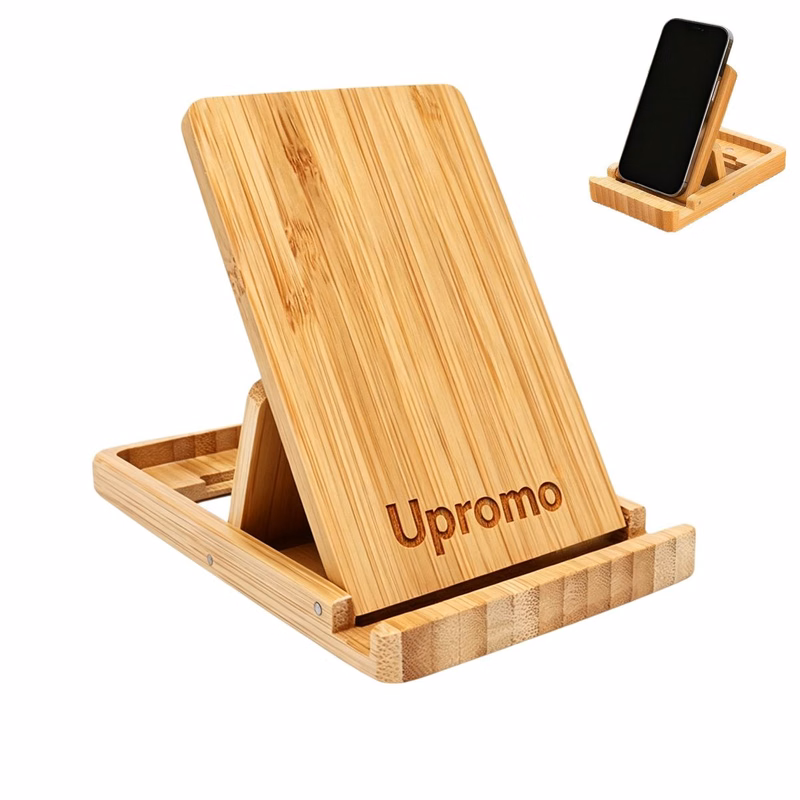 Adjustable Bamboo Tablet Phone Stand