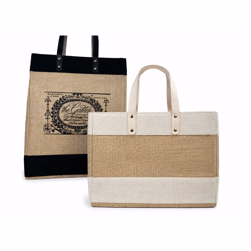 Coastal & Rustic Jute/Canvas Resort Bags