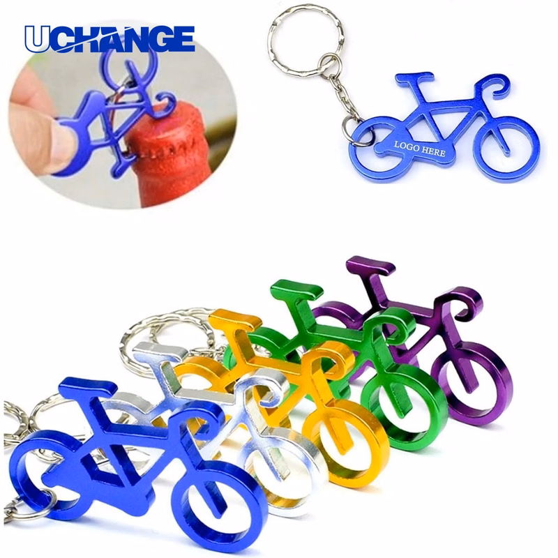 Bicycle Bottle Opener Keychain Cycling Theme Bar Accessory
