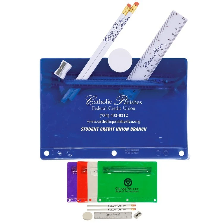 Translucent Deluxe School Kit-Imprinted Contents 1