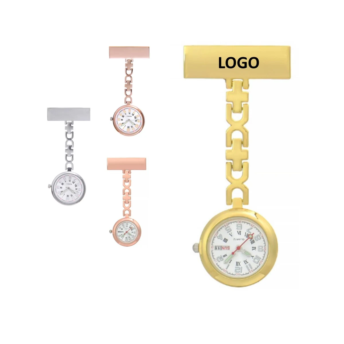 Metal Clip Brooch Medical Nurse Watch 1