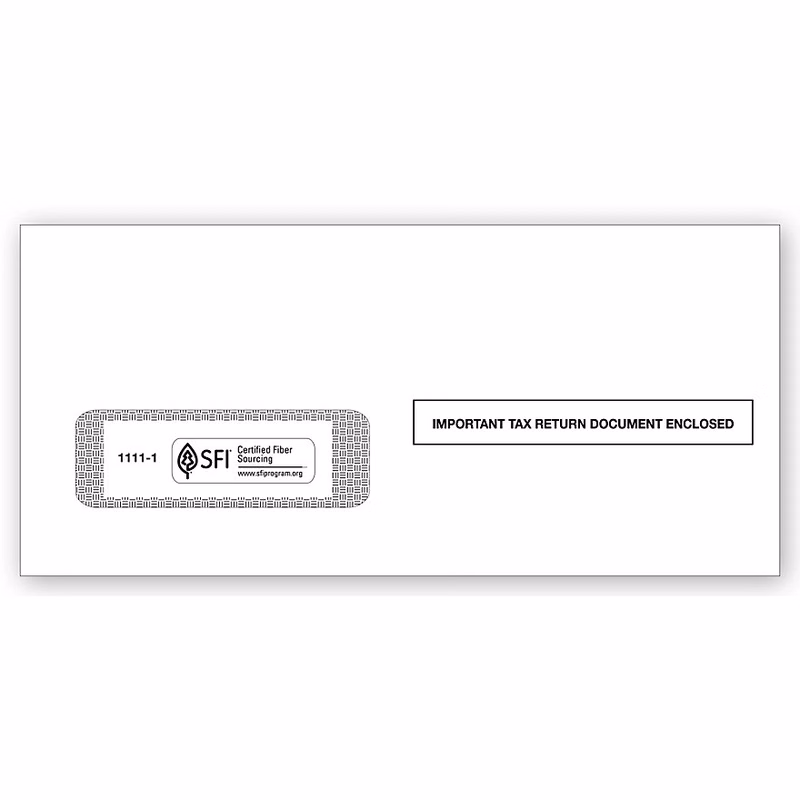 1099 Single-Window Envelope - 25/Pk