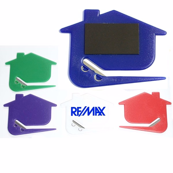 Jumbo Size House Shaped Letter Opener with Magnet
