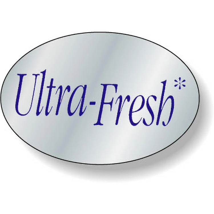 Bright Silver Foil Paper Roll Label Stock Oval (1"x1.5") 1