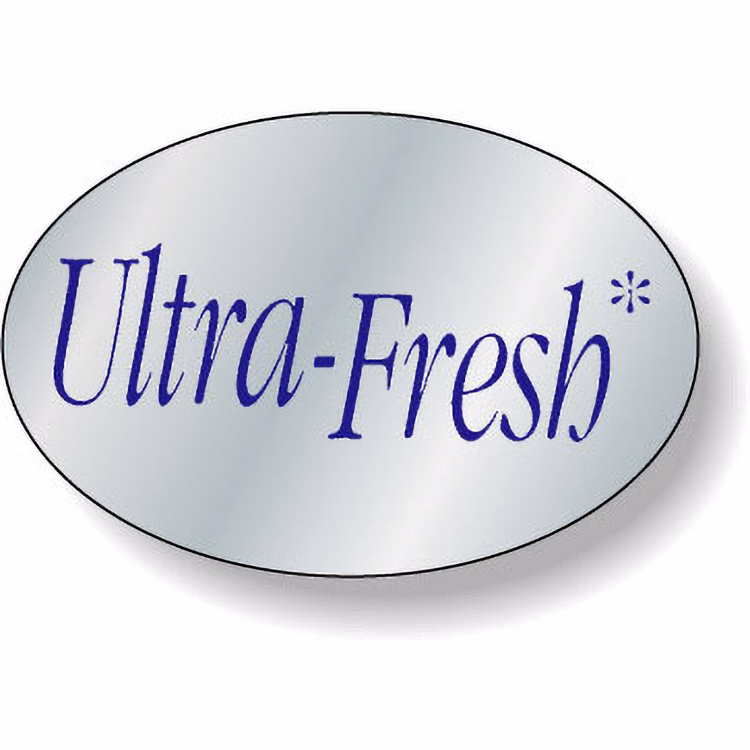 Bright Silver Foil Paper Roll Label Stock Oval (1"x1.5")