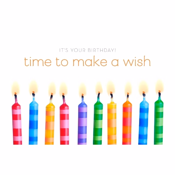 Wish Time! Happy Birthday Cards