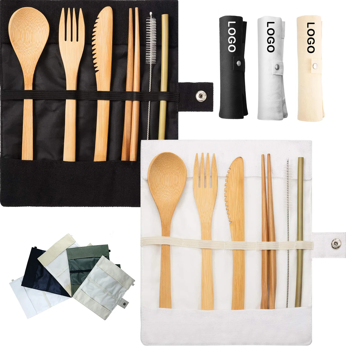 Bamboo Tableware Set of 7 1