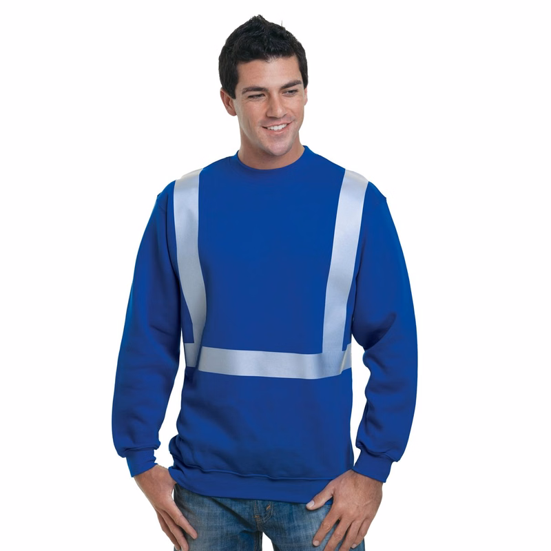 Men's USA-Made Hi-Visibility Crewneck Sweatshirt - 3792