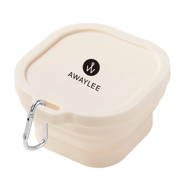 Silicone Travel Bowl with Carabiner 1