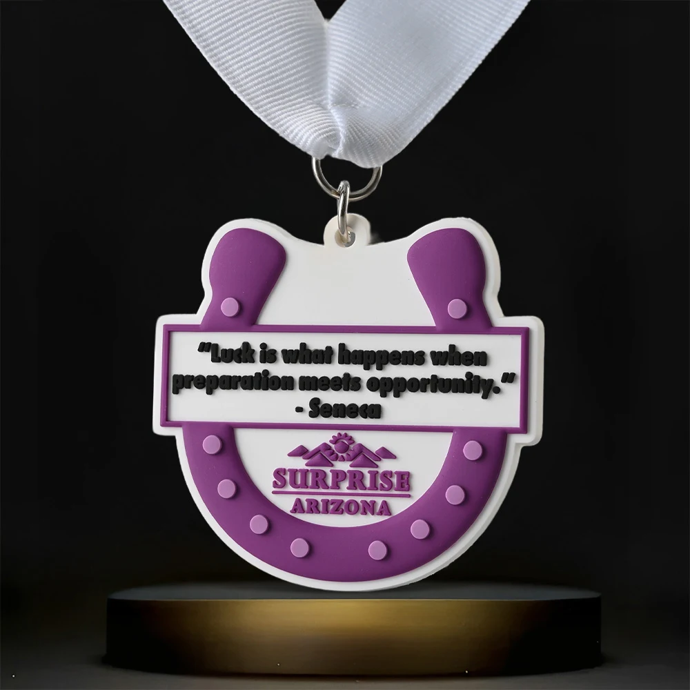 Custom Soft 3D PVC Medal (1.5" Round or 2"x1" Rectangle) 1