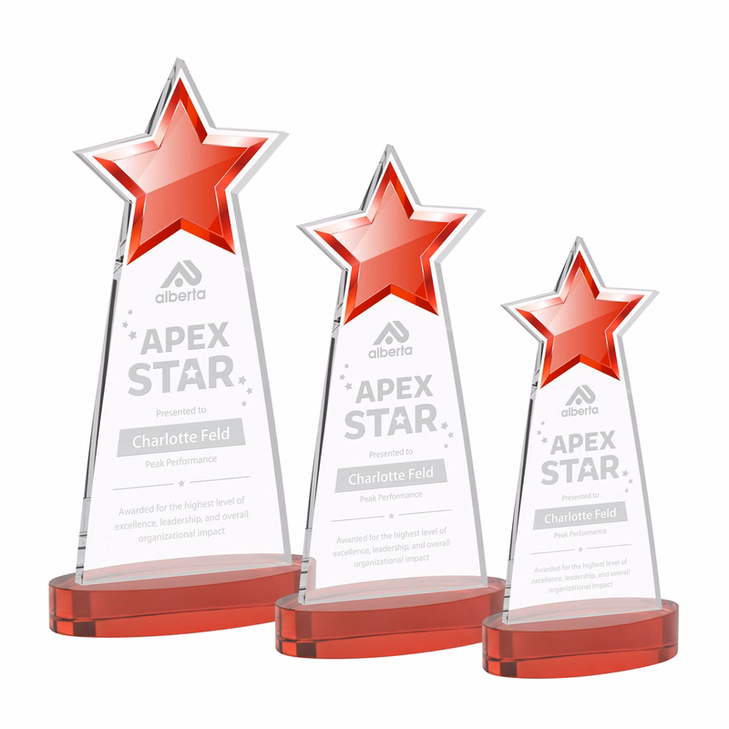 Starlite Award on Alberton Base - Red