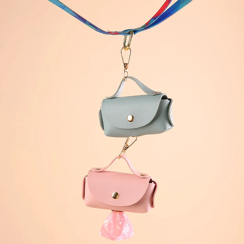 Leather Dog Poop Bag Dispenser 1