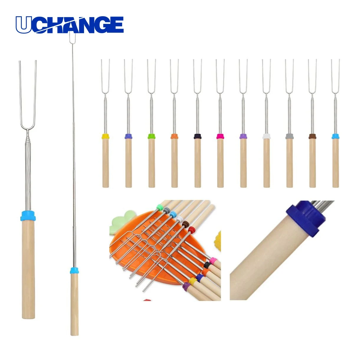 Adjustable BBQ Fork Tool 1