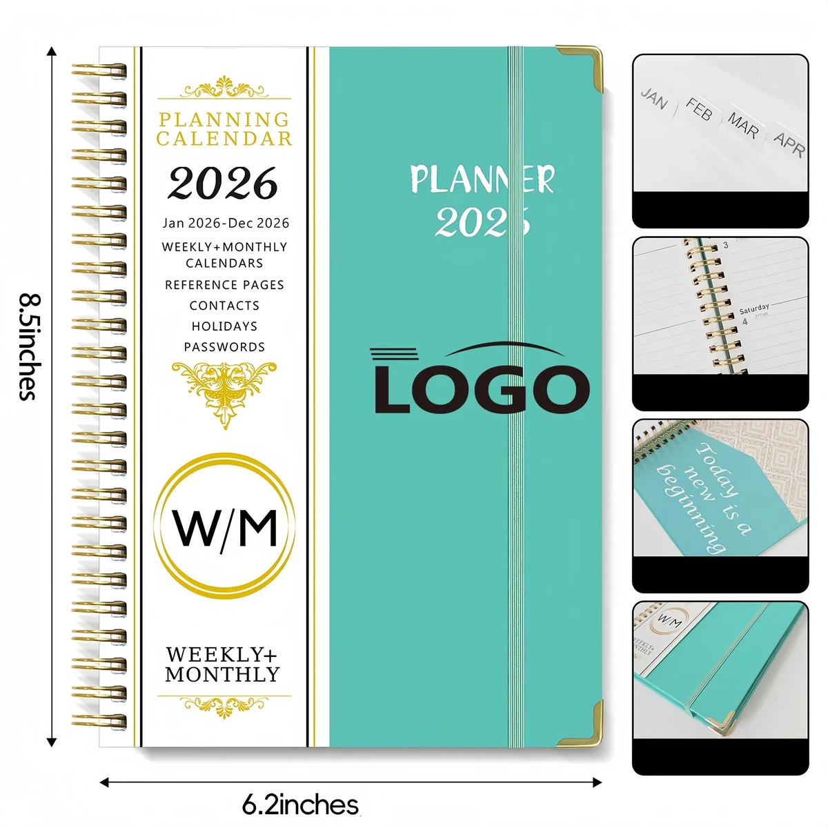 Coil Notebook Weekly Planner Calendar Professional Organizer 1