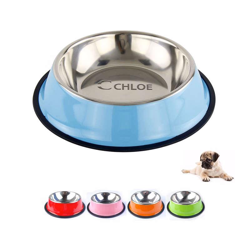 46oz Stackable Stainless Steel Pet Food Bowl