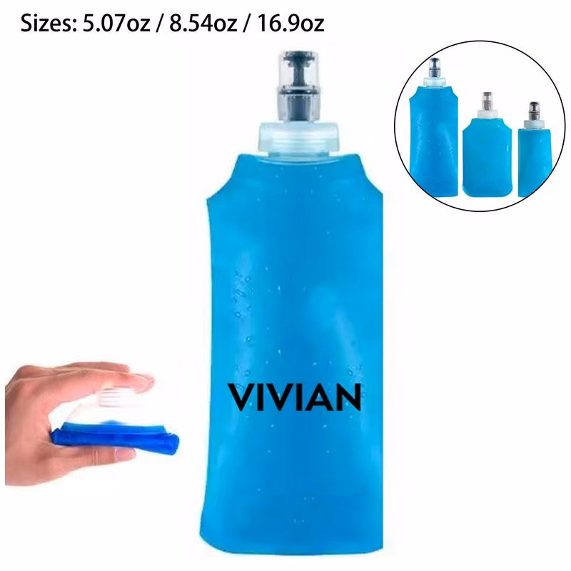17oz TPU Soft Folding Water Bottle