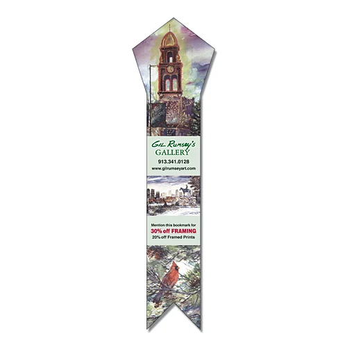 Bookmark - 2.25x8.5 Laminated Pentagon Shape - 14 pt. 1