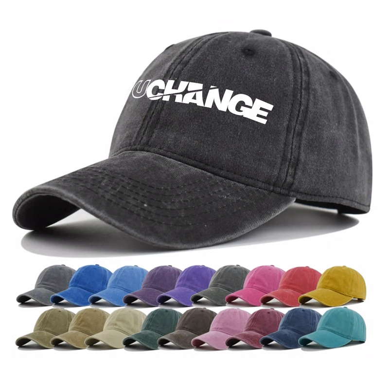 Custom Washed Vintage Baseball Cap Classic Six-Panel