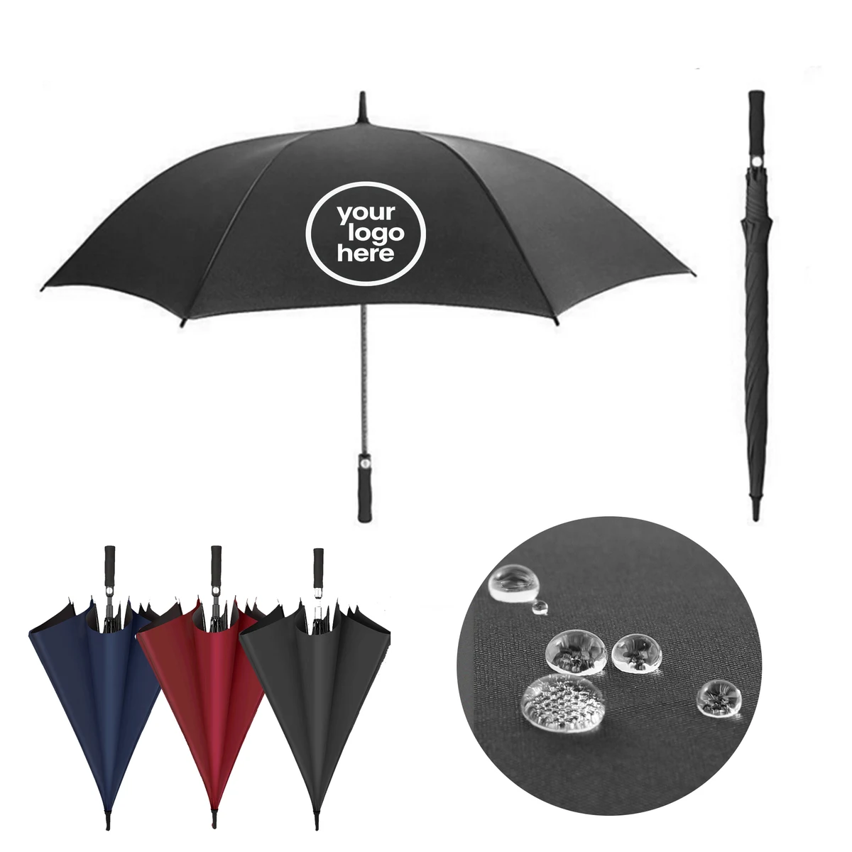 MOQ:30pcs 8-Bone Golf Umbrella 1