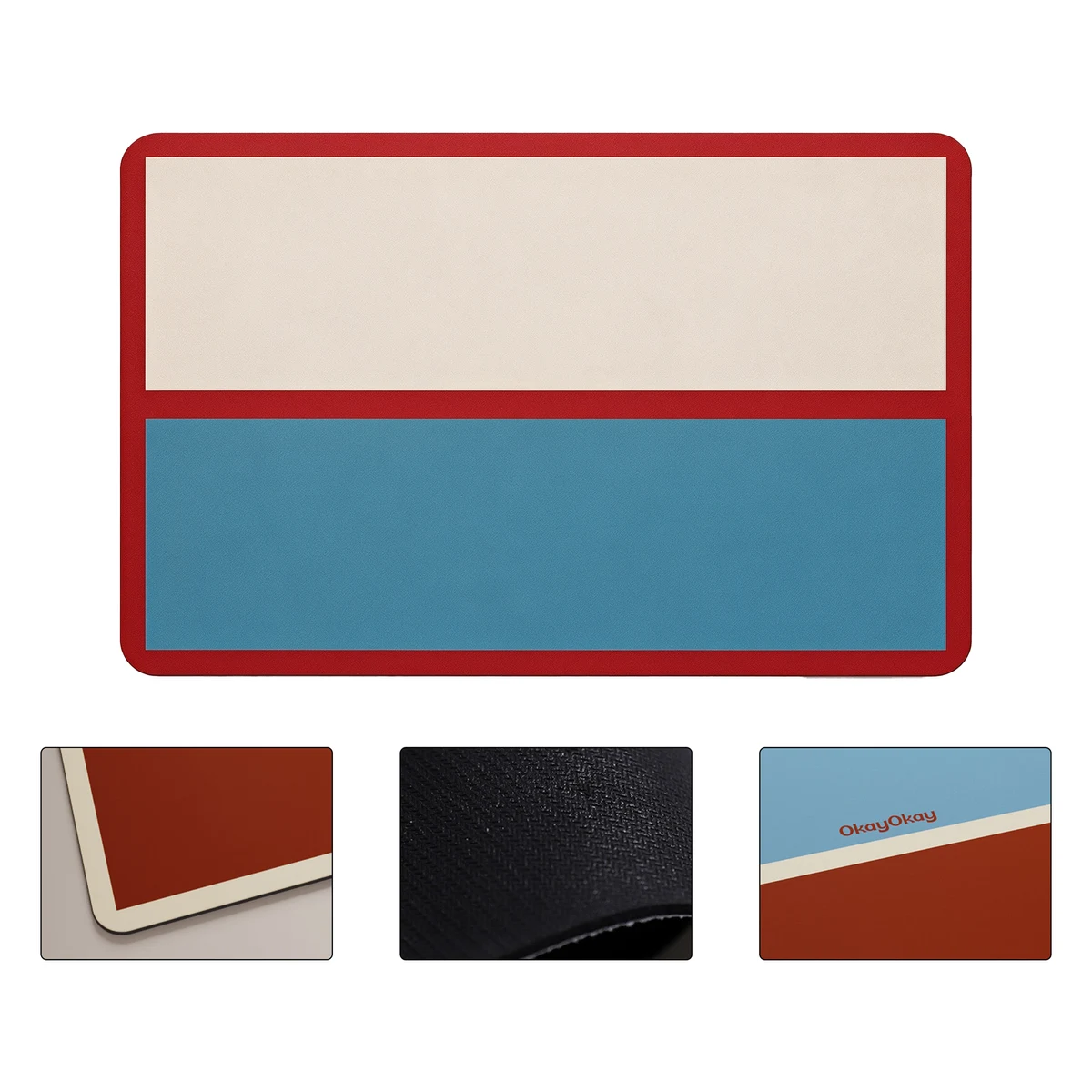 Non-Slip Color-Block Diatomaceous Earth Floor Mat 1