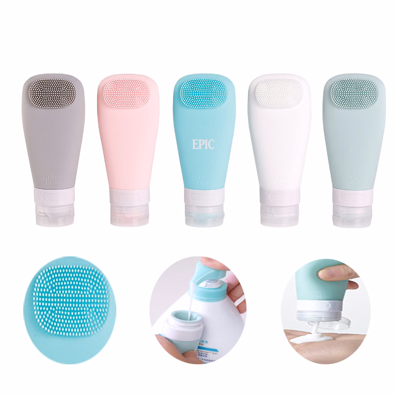 Squeezable Reusable Silicone Travel Bottle For Shampoo