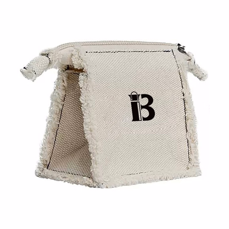 Mini Canvas Zippered Portable Storage Bag