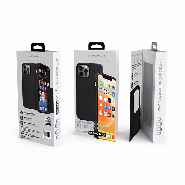 iPhone 12 Pro Max Case - Nano Silicone Black