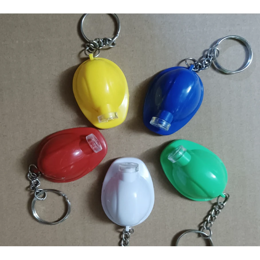 Hard Hat Keychain with LED Flashlight 1