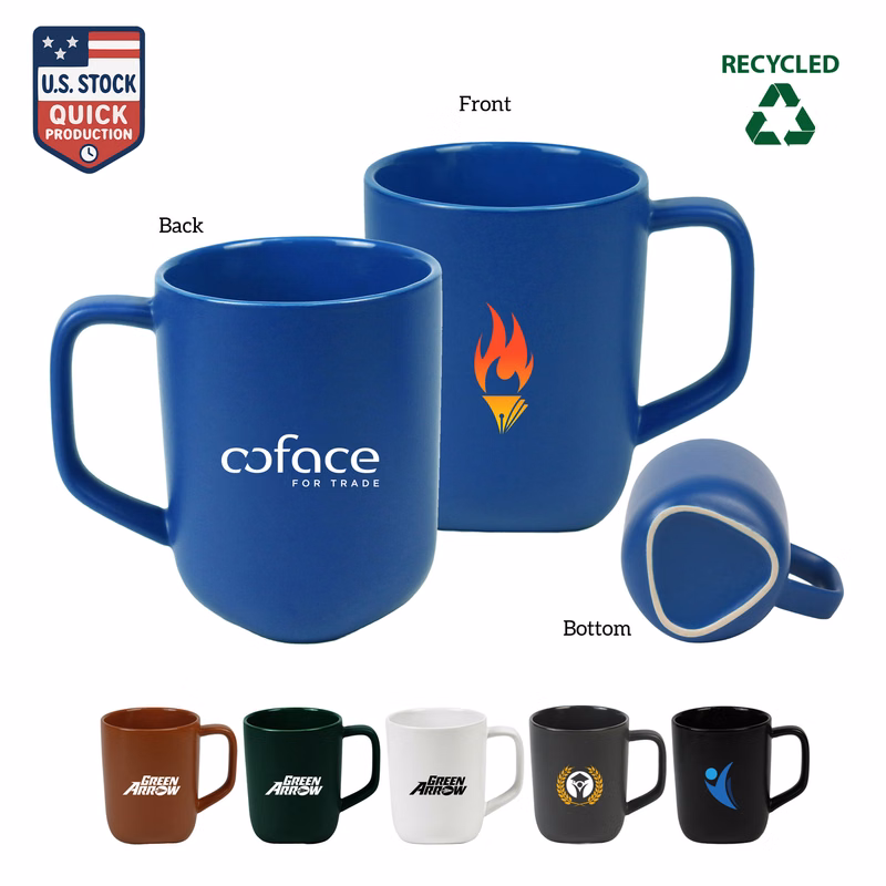 18OZ 15% Recycled Matte Ceramic Mug