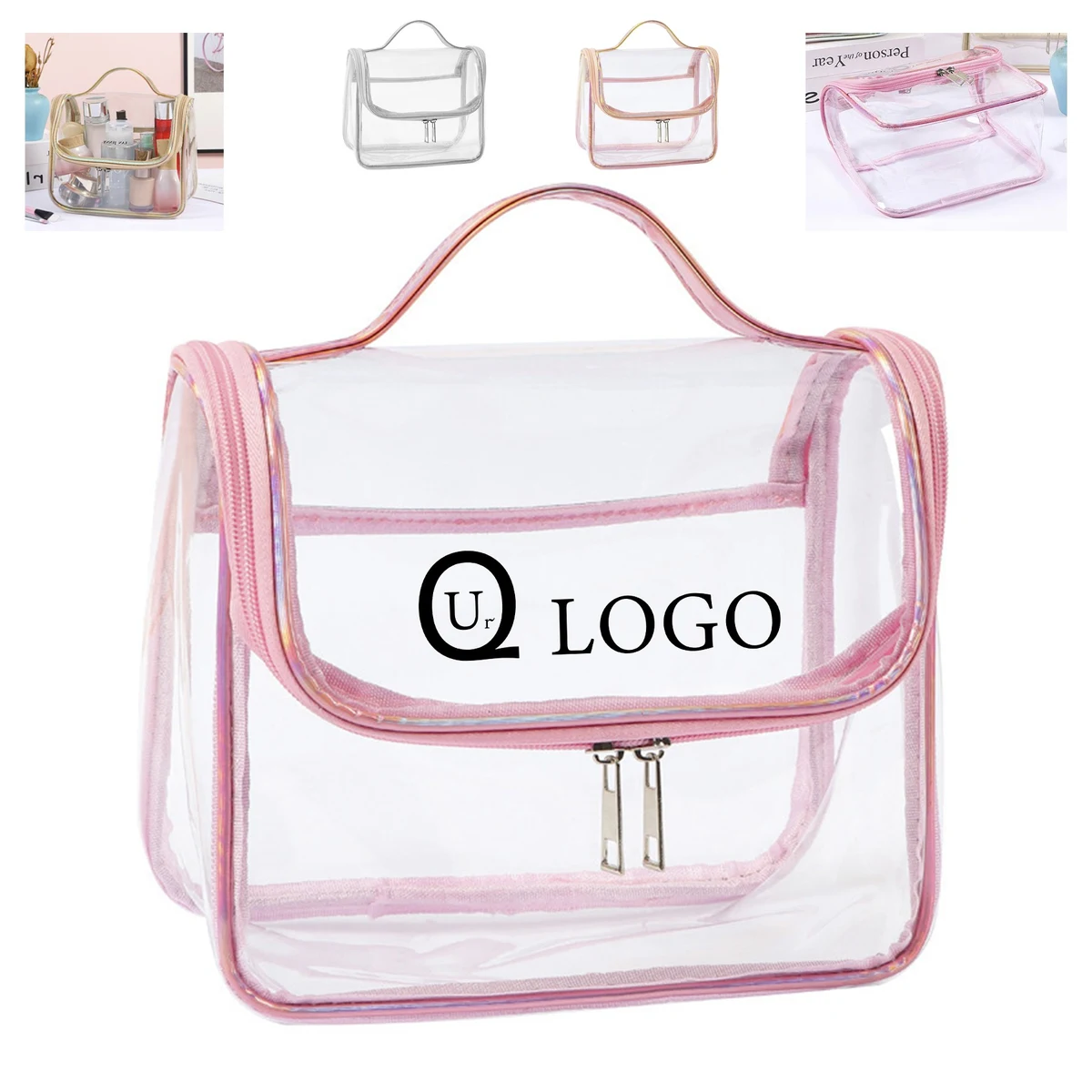 Zipper Tranparent Cosmetics Bag 1