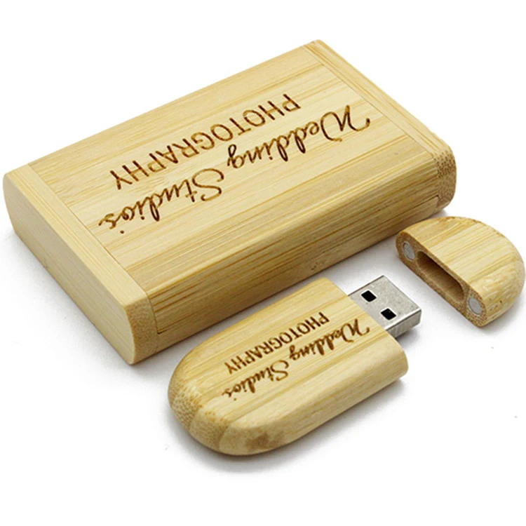 Wood USB Flash Drive w/Magnetic Closure 1