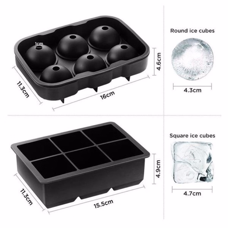 Ice Cube& Ball Trays Silicone