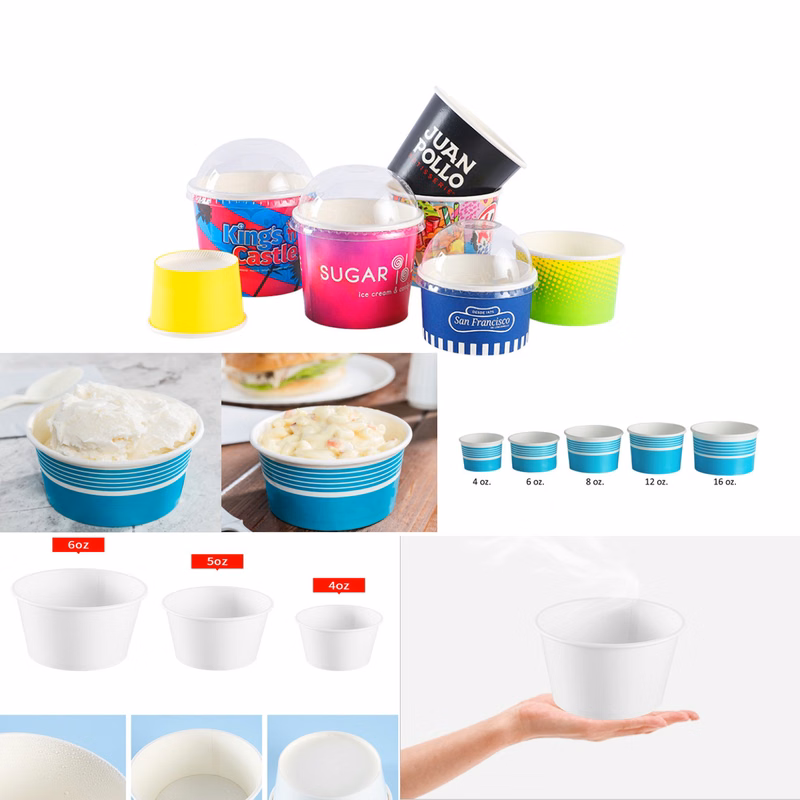 4 Oz. Custom Ice Cream Paper Dessert/Food Cup