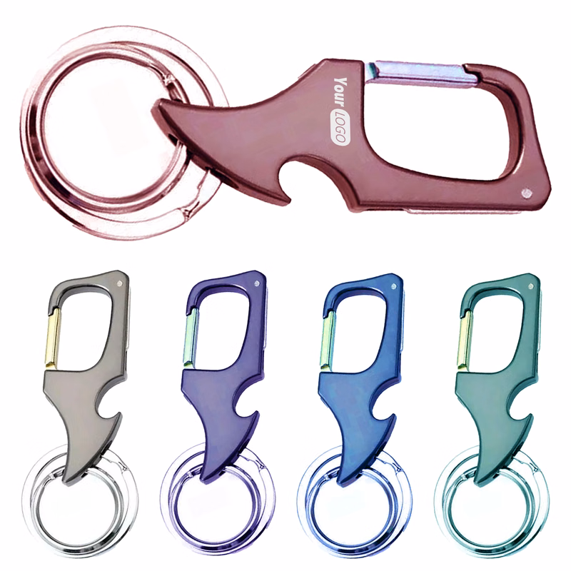 Stainless Steel Compact Multifunctional Keychain With Bottle Opener And Knife