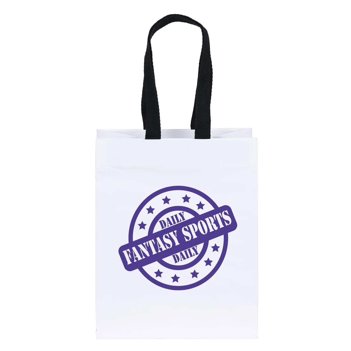 Ash - Woven Handle White Eurotote - Flexo Ink Print 1