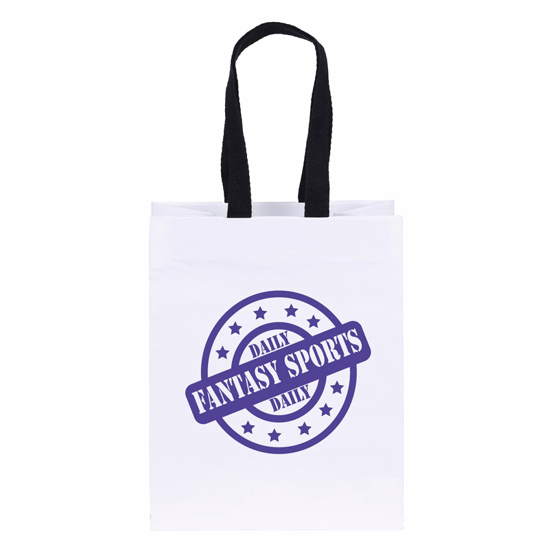 Ash - Woven Handle White Eurotote - Flexo Ink Print